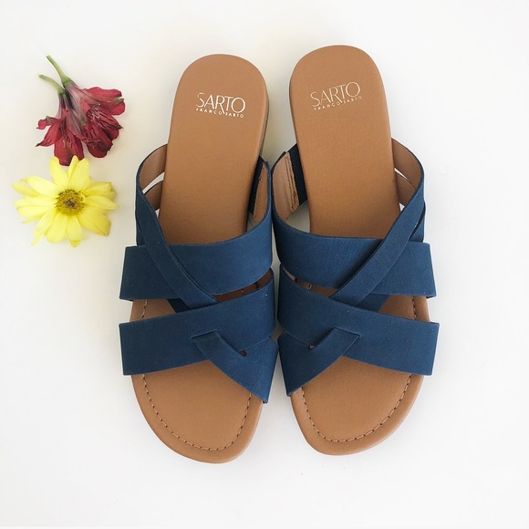 franco sarto navy sandals